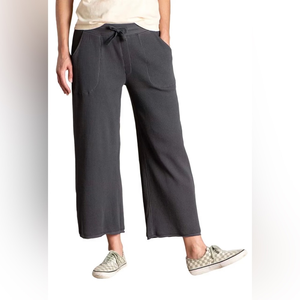 Toad&Co McCloud Wide Leg Pants Medium in Soot — Like New!